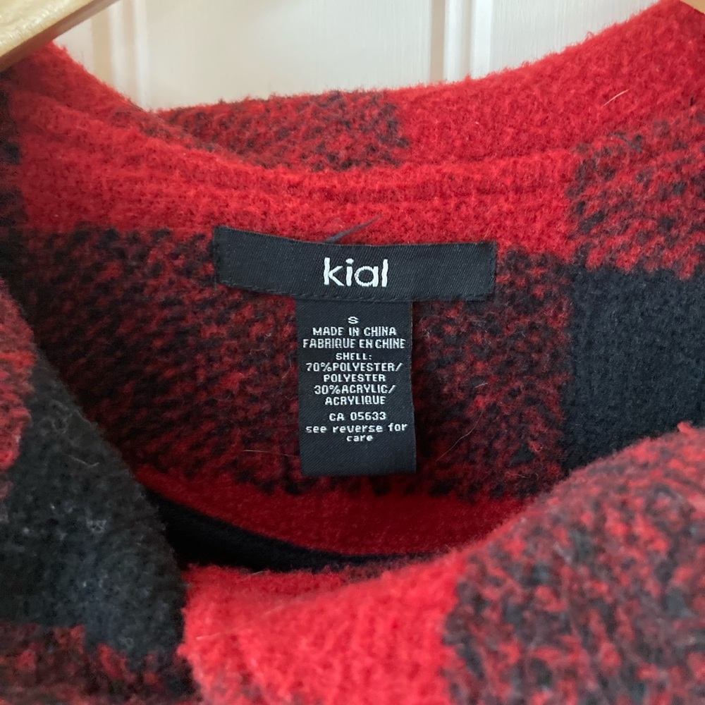 Cropped Buffalo Check Jacket - image 3